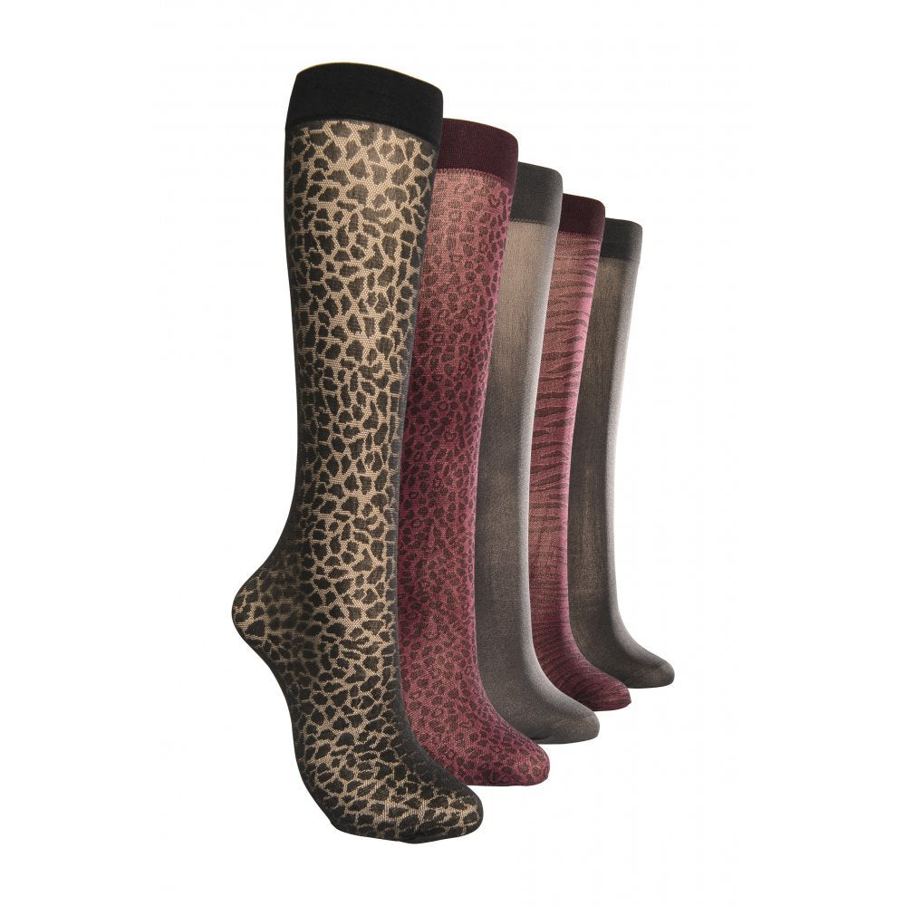 5 Pack Knee High Trouser Socks