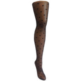 Sheer Tights With Scattered Hearts