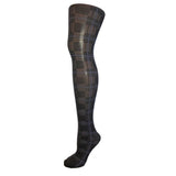 Black And Blue Check Tights