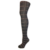 Black And Brown Check Tights