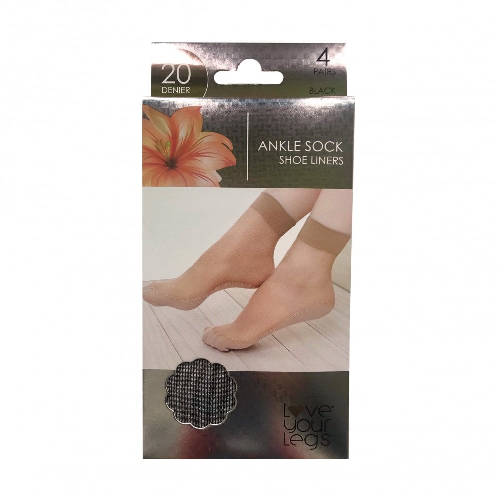 4 Pack Ankle Shoeliner Socks