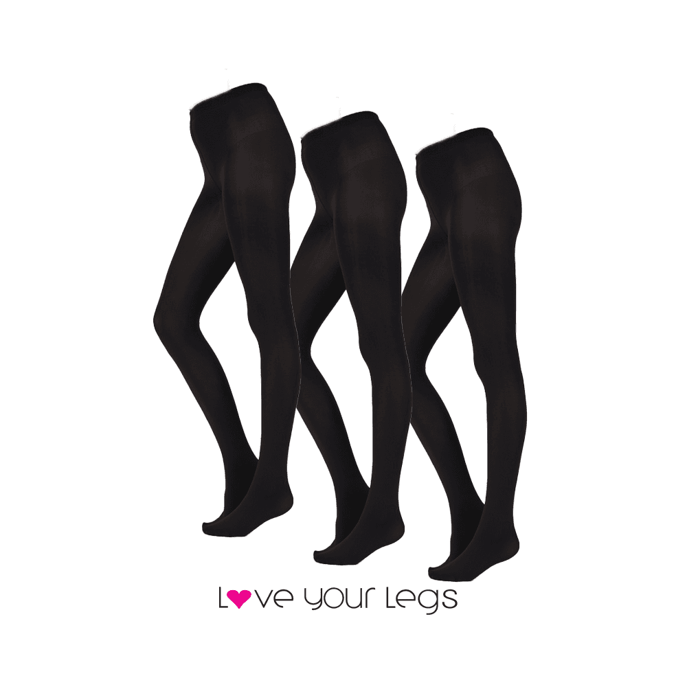 3 Pack 60 Denier Opaque Tights