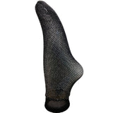 2 Pack Fine Fishnet Ankle Highs (1 Lurex Sparkle Finish)