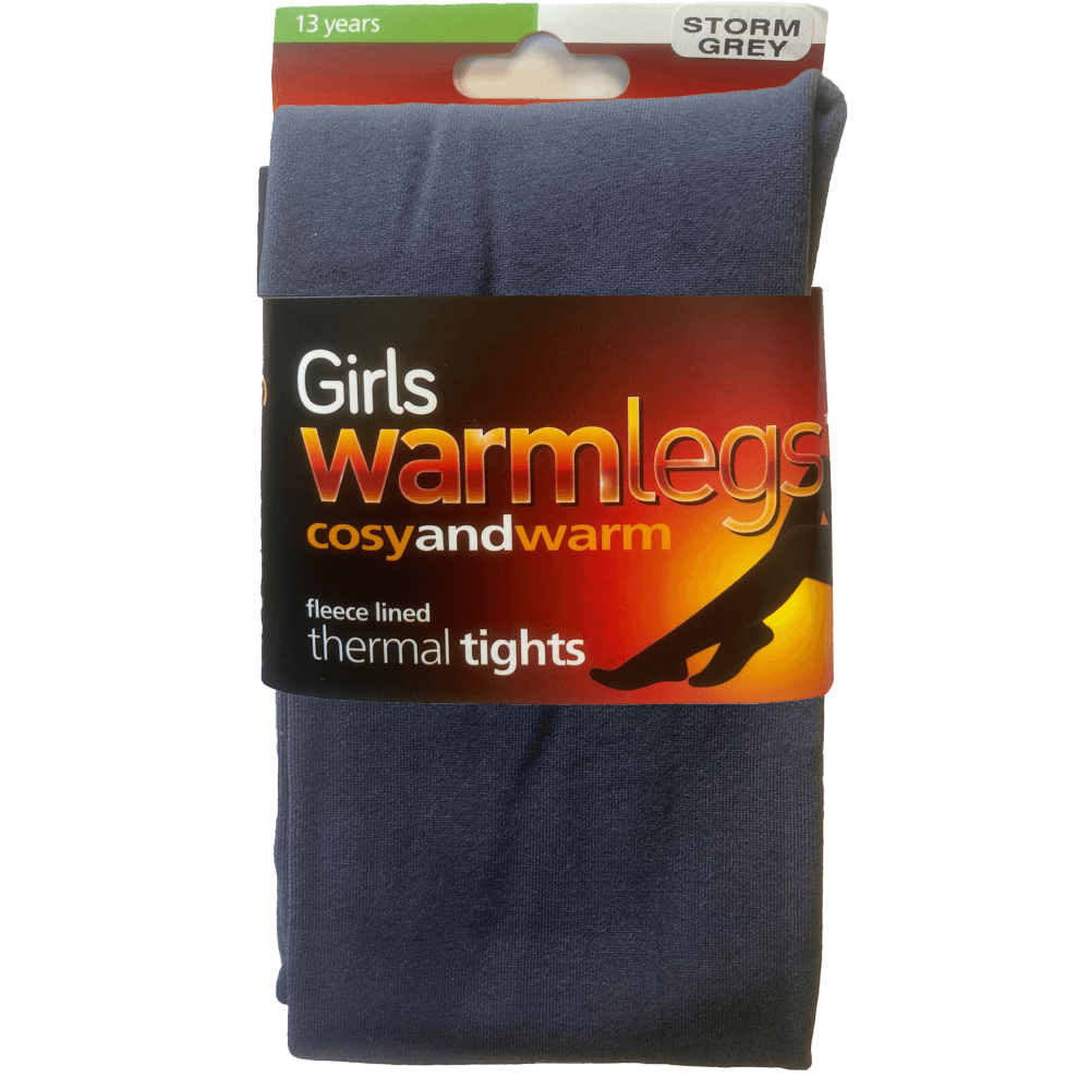 Children's Grey Fleece Lined Tights