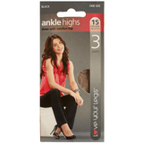 3 Pack 15 Denier Ankle Highs