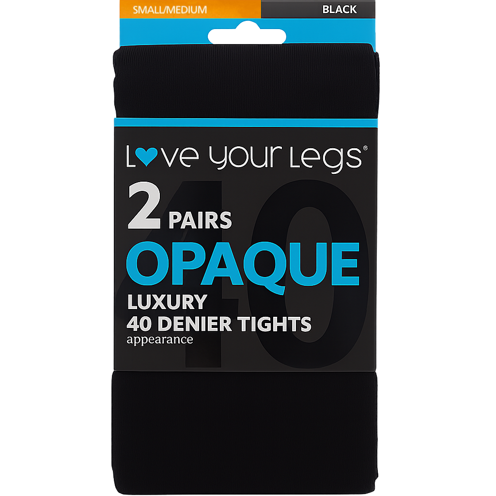 Luxury 40 Denier Tights - 2 Pack - Love Your Legs
