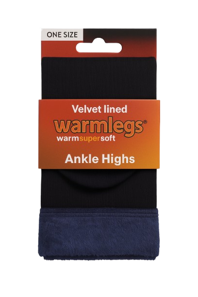 Warmlegs Velvet Lined Ankle Highs