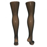 Fishnets With Back Bow Seam