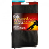 Children's Black Fleece Lined Tights