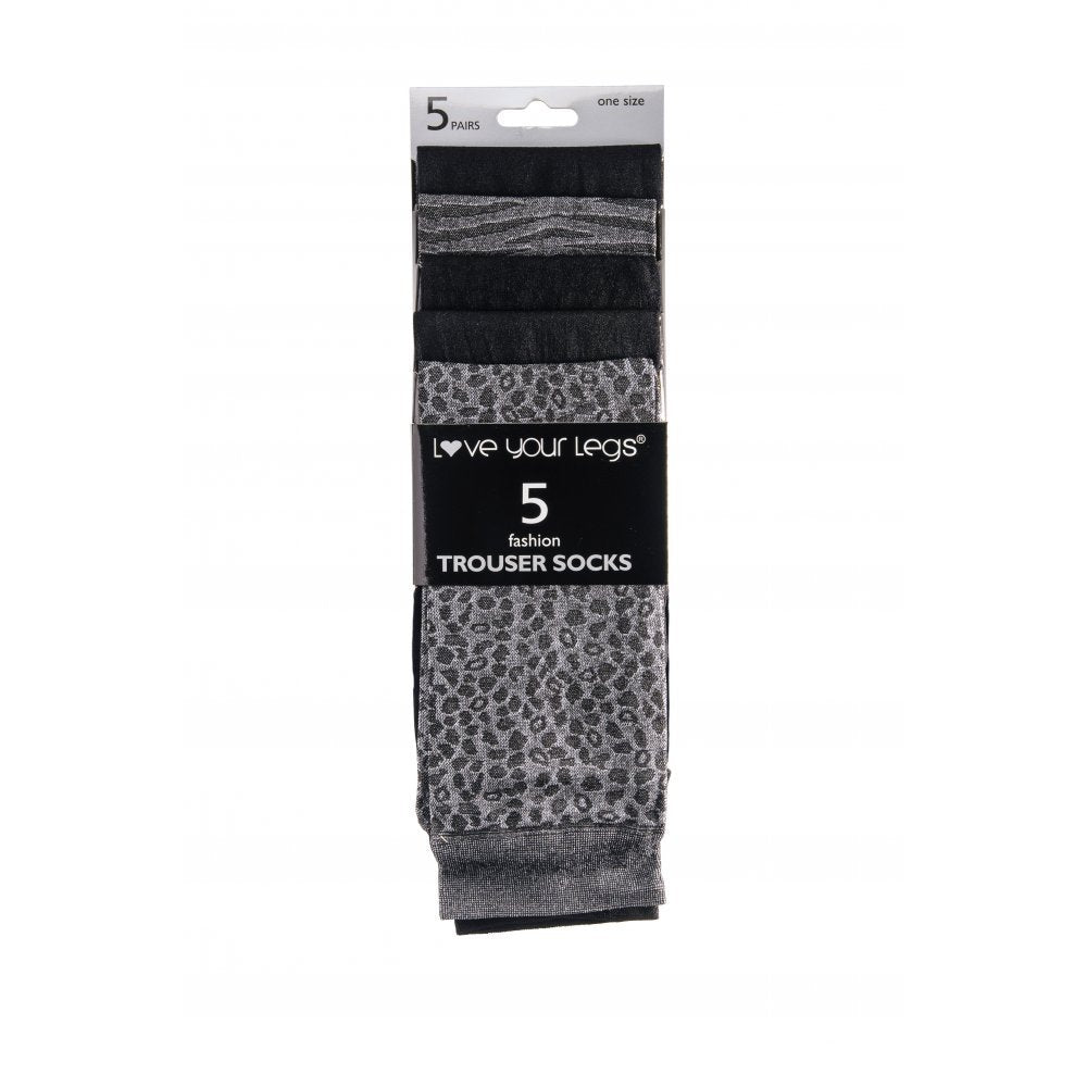 5 Pack Knee High Trouser Socks