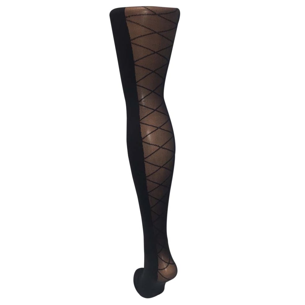 Criss Cross Back Seam Tights