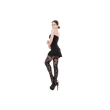 Large Spot Black Tights