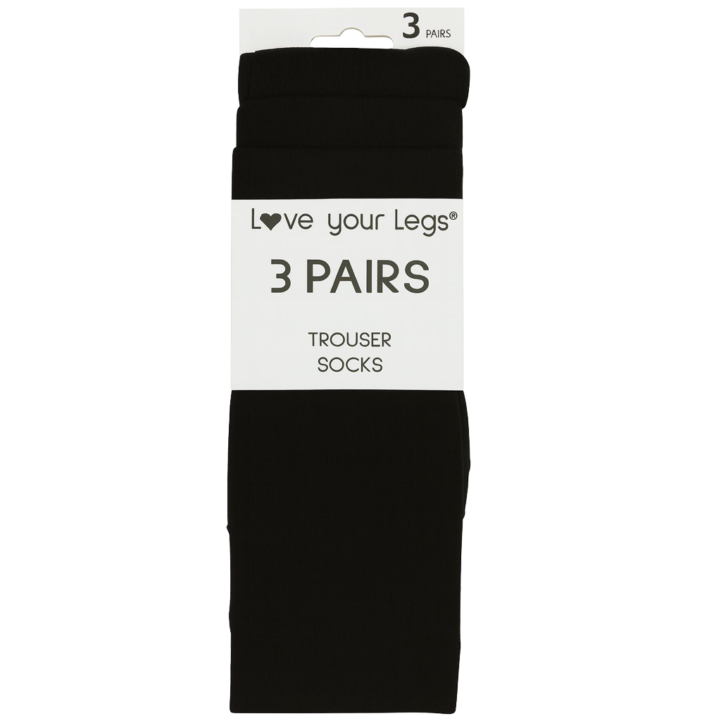 Love Your Legs® 3 Pairs Trouser Socks – Soft, Comfortable Everyday Wear