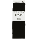 Love Your Legs® 3 Pairs Trouser Socks – Soft, Comfortable Everyday Wear