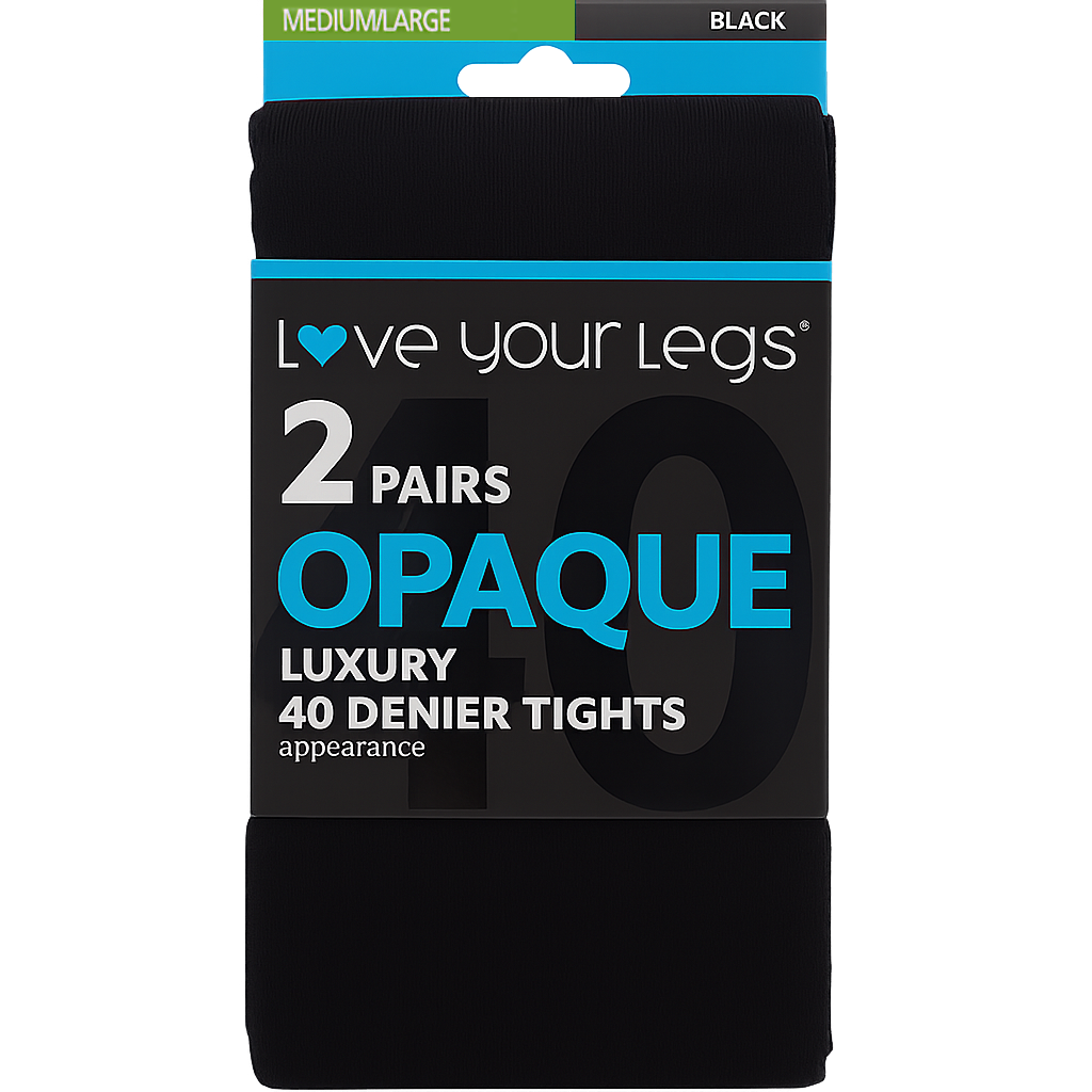 Luxury 40 Denier Tights - 2 Pack - Love Your Legs