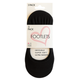Love Your Legs 3 Pack Plain Footlets